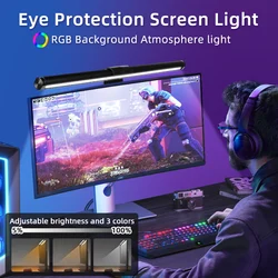 RGB Led Monitor Licht Bar für Computer Gaming Lichter Bar Monitor Bildschirm Hängende Beleuchtung USB Dimmbare Schreibtisch Lampe Atmosphäre