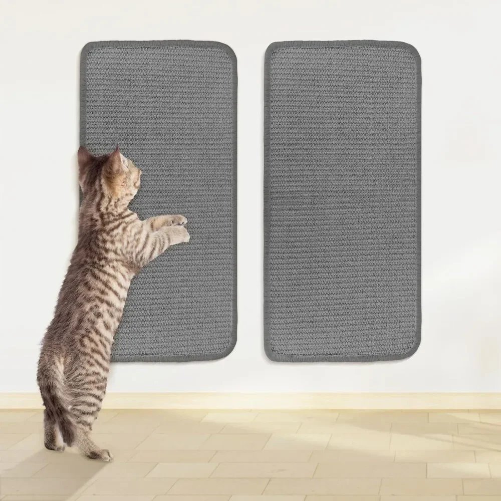 2-piece Set Of Cat Scratch Board Pet Mat Supplies 50 X 20 Cm Scratch Resistant, Sisal Mat Wear-resistant, Debris Free Carpet