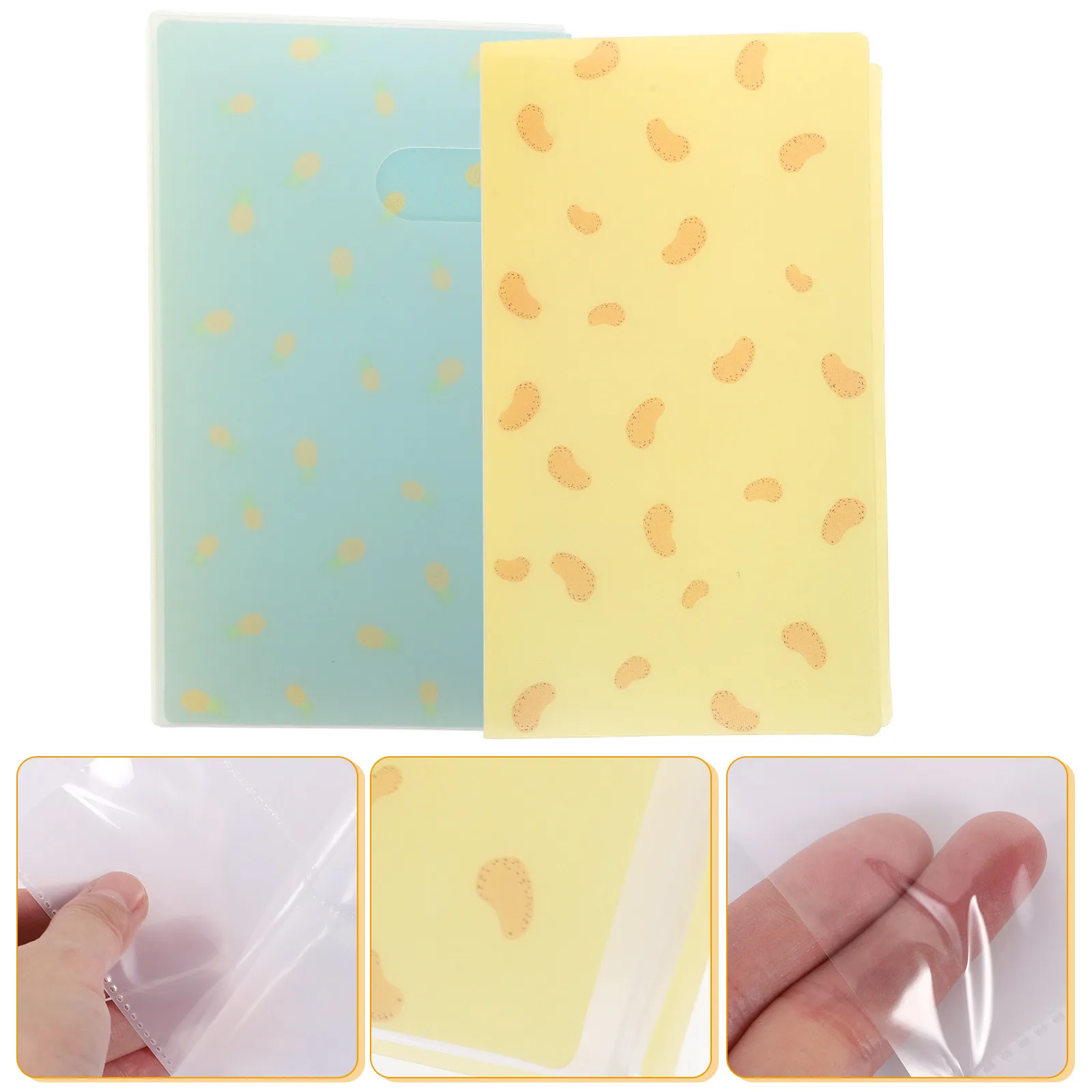 

2pcs Storage Book 120 Slots Transparent Design For Nail Art Decals Organizer Portable Sticker Holder Nail Accessories Binder