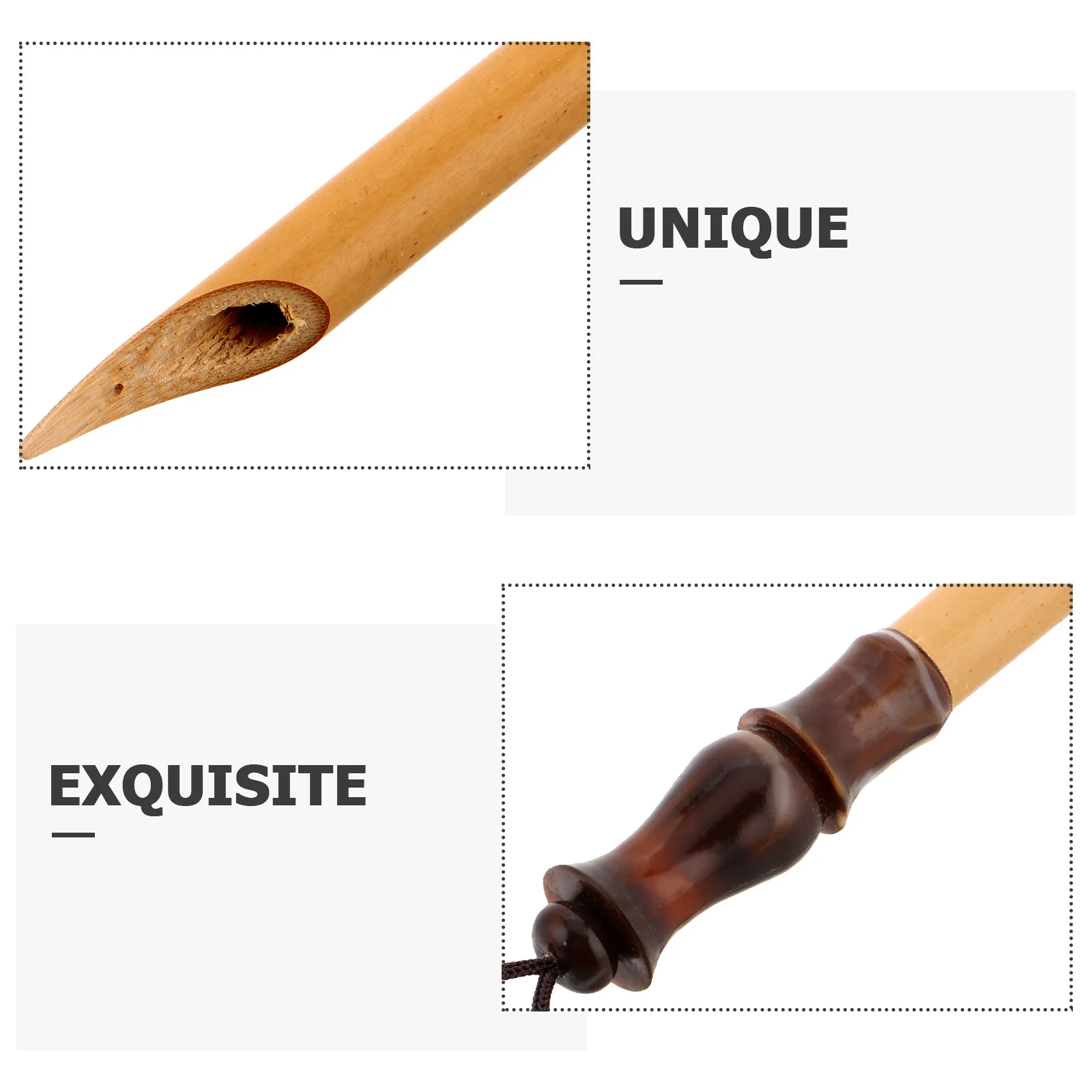 Pluma de inmersión de caligrafía de madera Natural hecha a mano con ranura de inmersión de tinta de precisión adecuada para escritura artística japonesa china