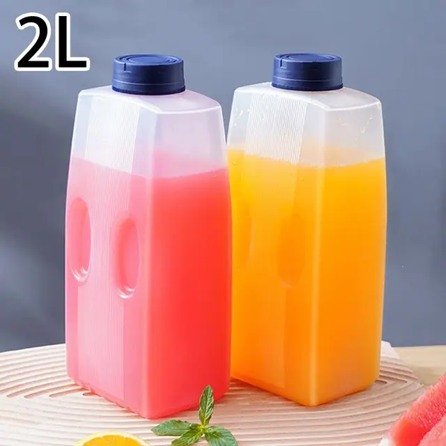 2L Water Bottle Heat Cold Resistance Large Capacity Juice Teapot Cold Water Kettle with Cap Refrigerator Jug Drink Dispenser 3 2L Reusable Hot & Cold Water Bottle – BPA-Free Large-Capacity Jug – view 3