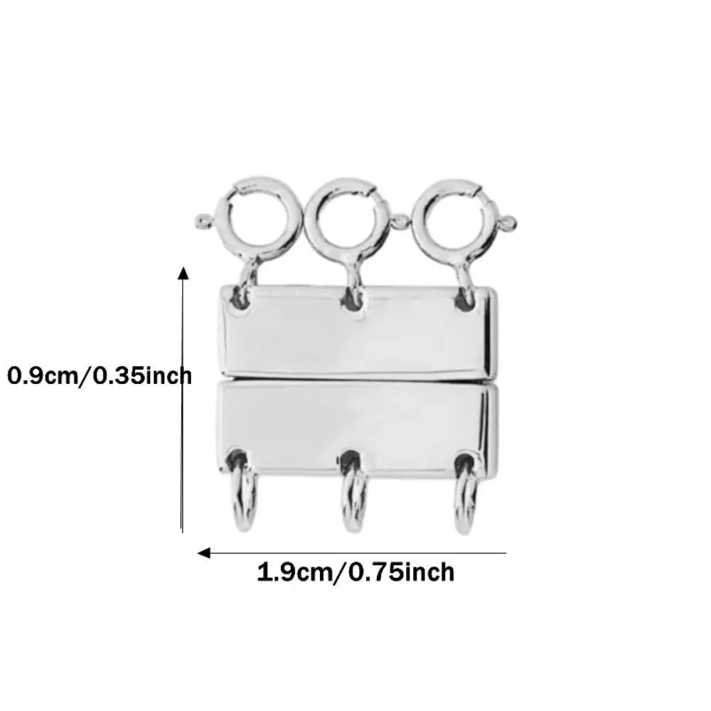 Cierres de múltiples hebras, conector de collar de múltiples capas para pulsera en capas, cierre de collar en capas de Color dorado, joyería DIY