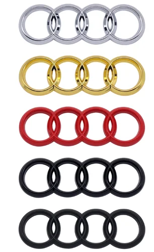 Imagen 2 del producto Emblema Interior del volante del coche de 6CM para RS4 Q7 A4L A1 A3 A5 A7 Q3 Q5 A6L A8L RS3 RS6 pegatinas con logotipo calcomanías accesorios para automóviles