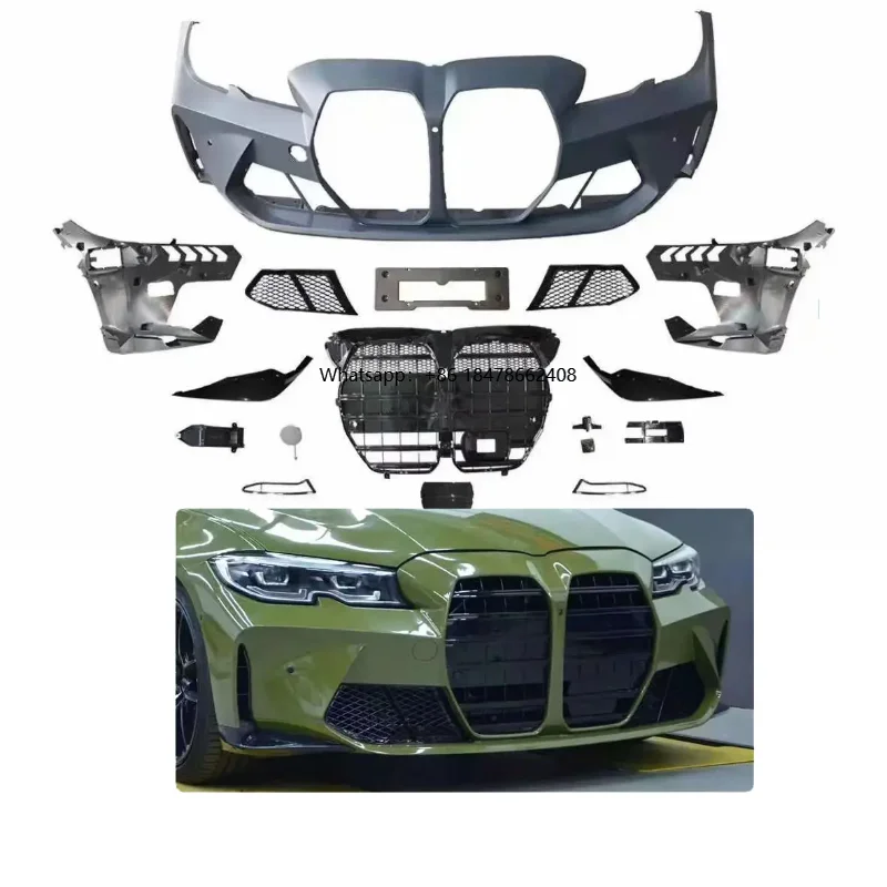 

For 3 Seriws G20 G28 2018-2020 Upgrade M3 looks Full Body Kits PP Material Front Car Bumper Bodykit for 3Series 340i