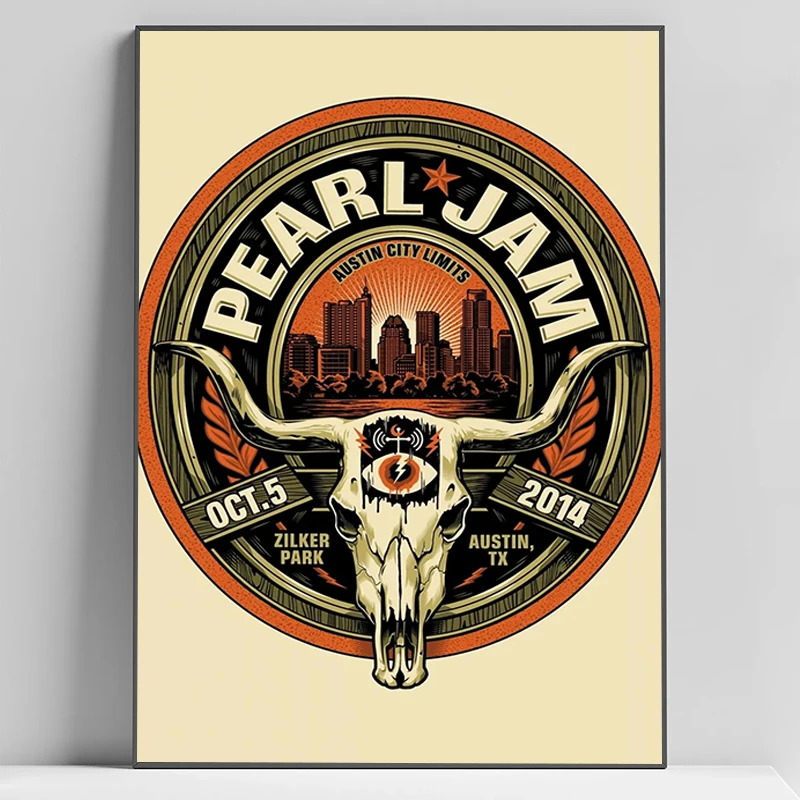 

American Rock Band Pearl Jam Poster Paintings for Bed Room Decor Wall Art Home Decorations Canvas Posters Decorative Decoration