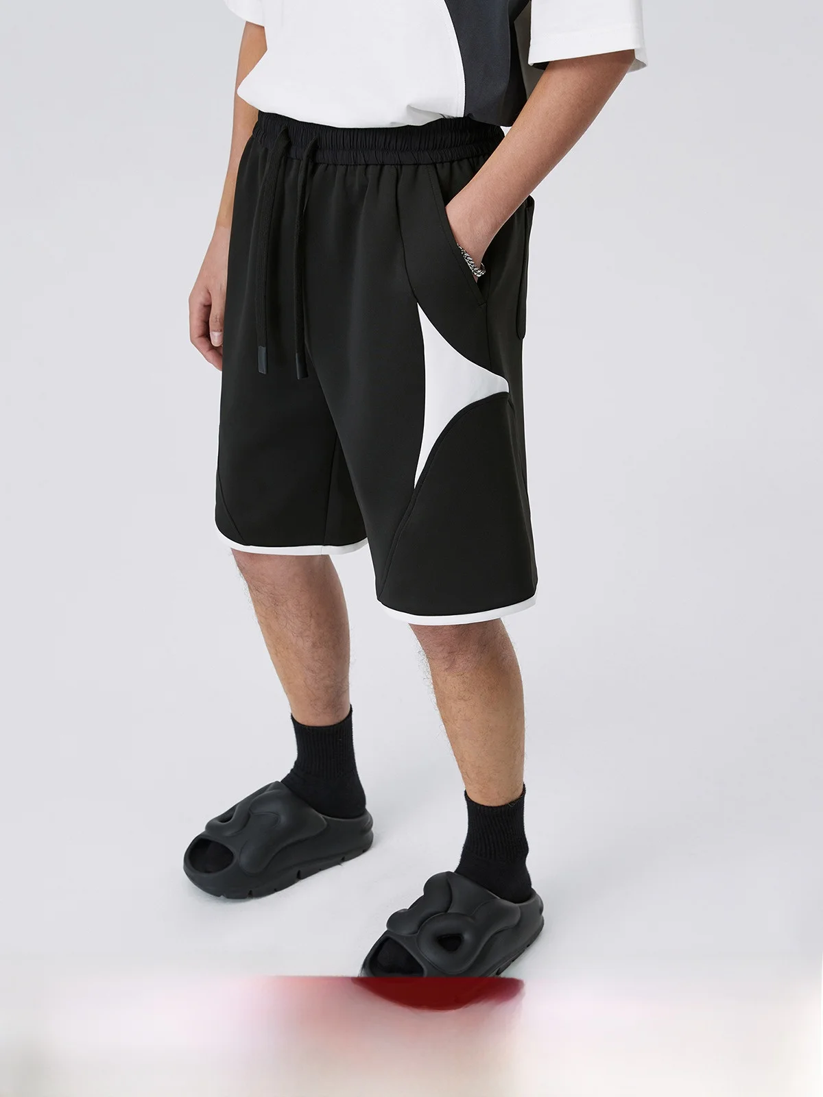 

PCLP Color Blo Star orts Basic Loose Fit Summer Bla Casual Pants Youth Active Sle mid Waist ort Length Geometry Pat...