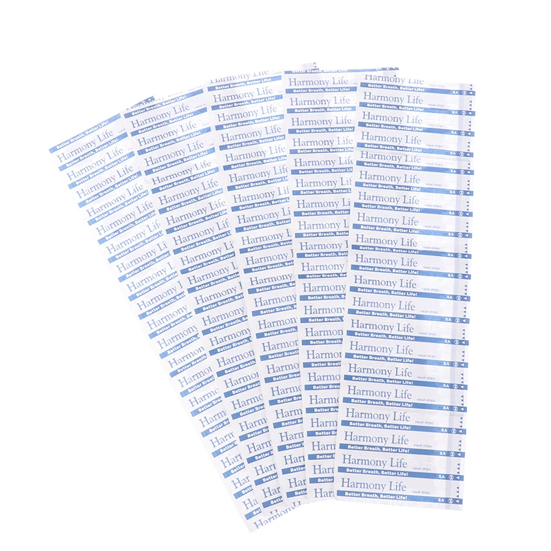 50Pcs 55x16MM Breath Nasal Strips Right Aid Stop Snoring Nose Patch Good Sleeping Patch Easier Better Breathe HealthCare