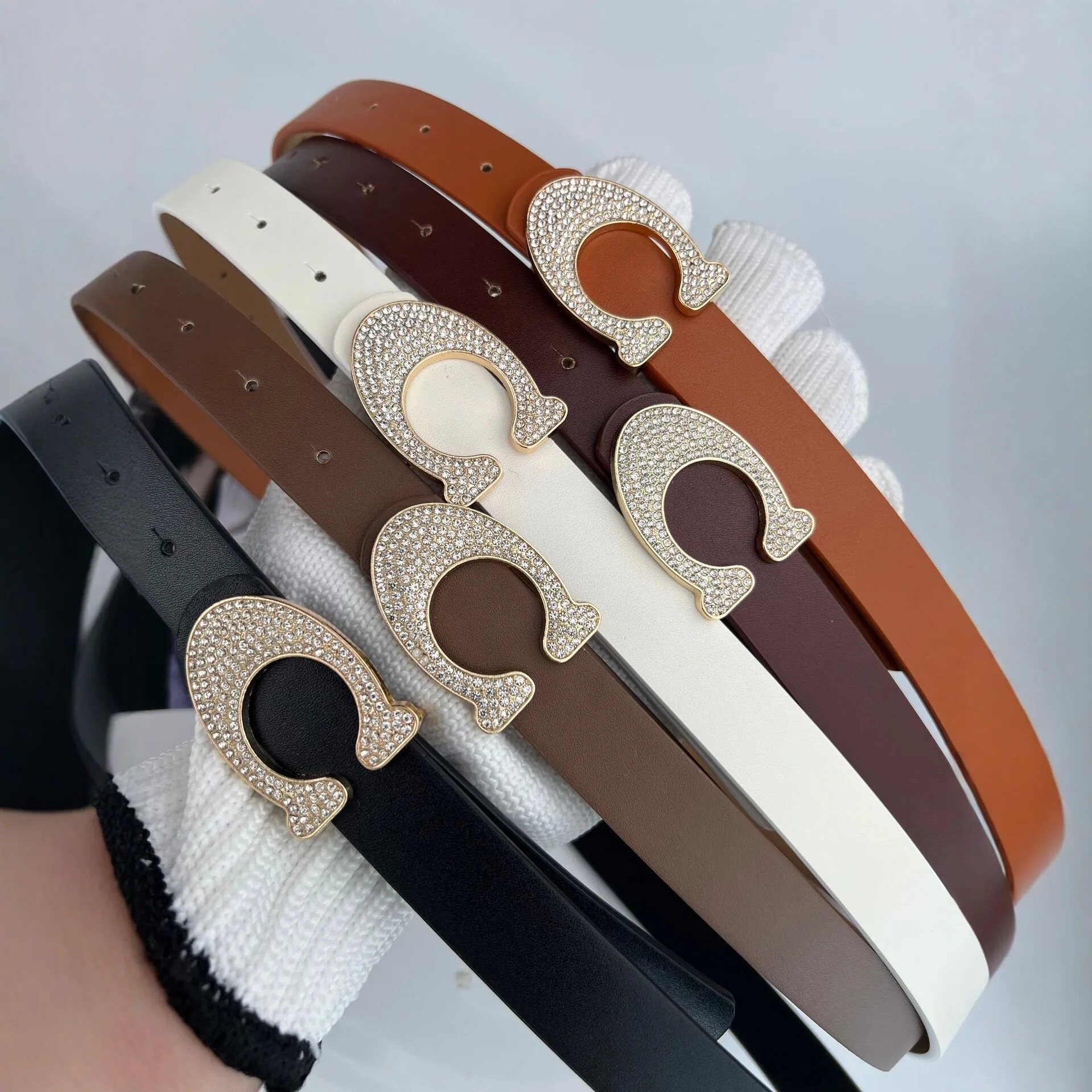 Classic Simple Women's Belt Fashion Plus Size Extended Belt for Dresses and Jeans Korean Style High-End Women's Belt