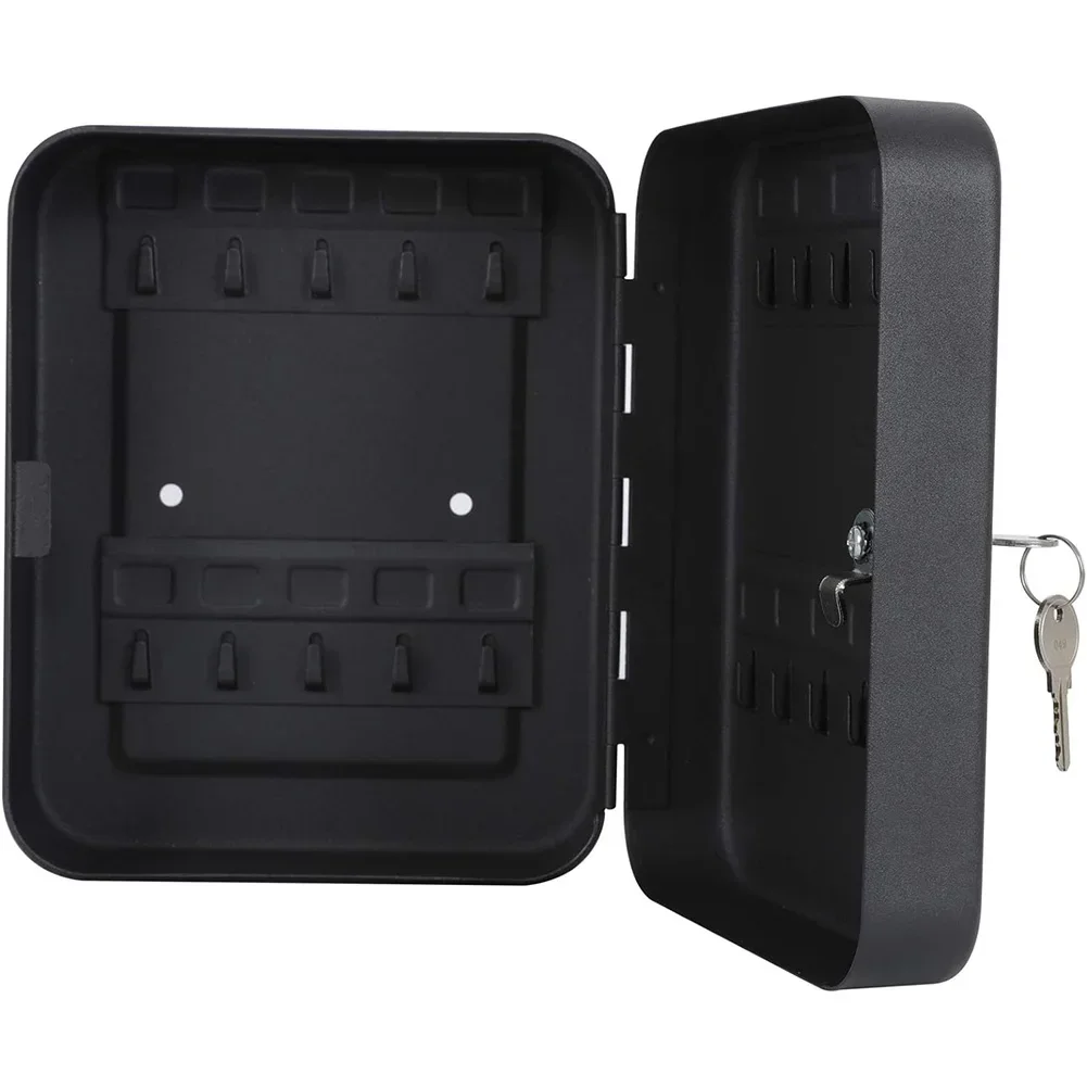 Key Box Wall Mounted 20 Key Hooks Key Cabinet Wall Mount with Key/Code Lock Key Storage Lock Box Key Cabinet Security Lock Box