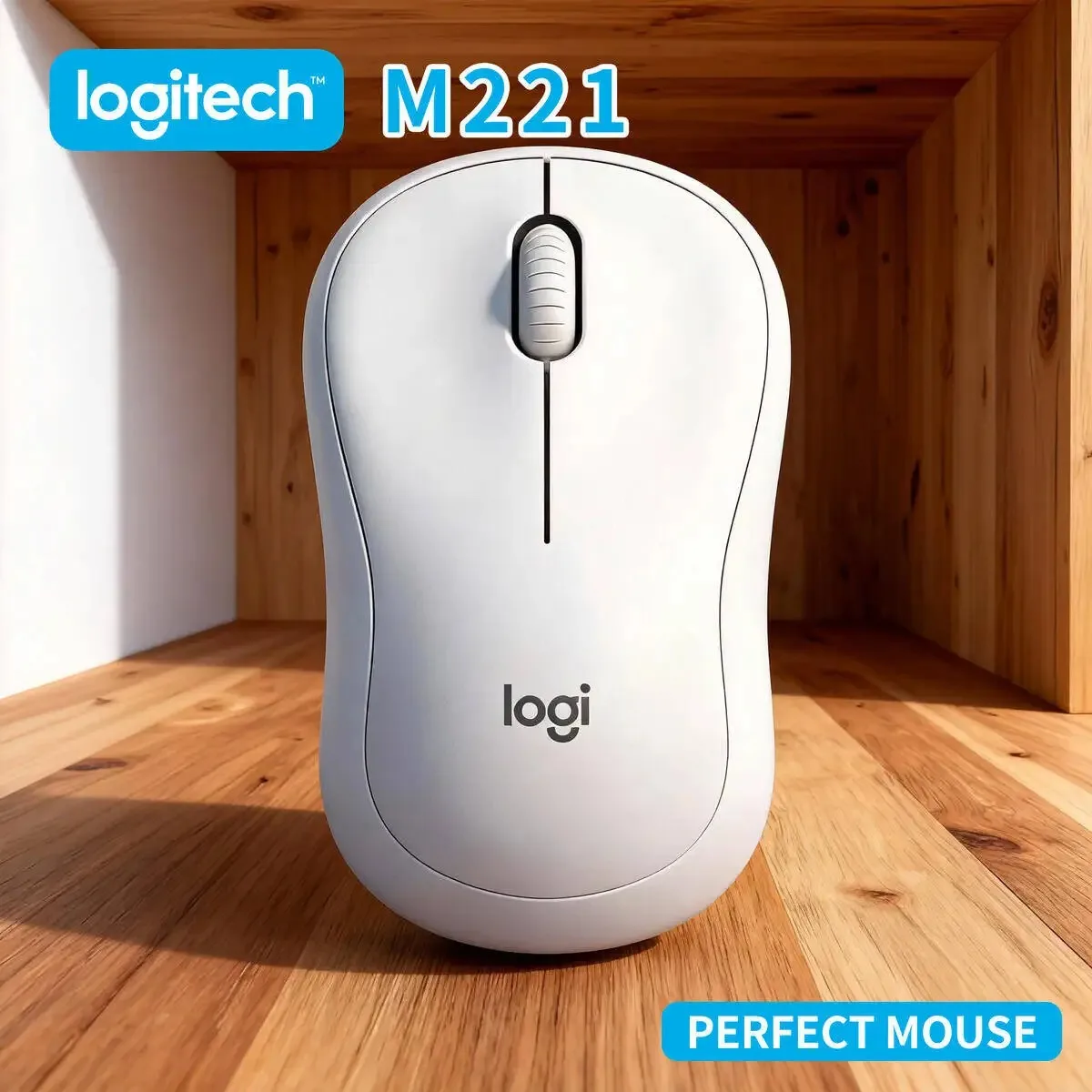 

Logitech M221 Work Party Office Efficiency Tool Dual Mode Wireless Silent Mouse Ergonomic Lightweight Design