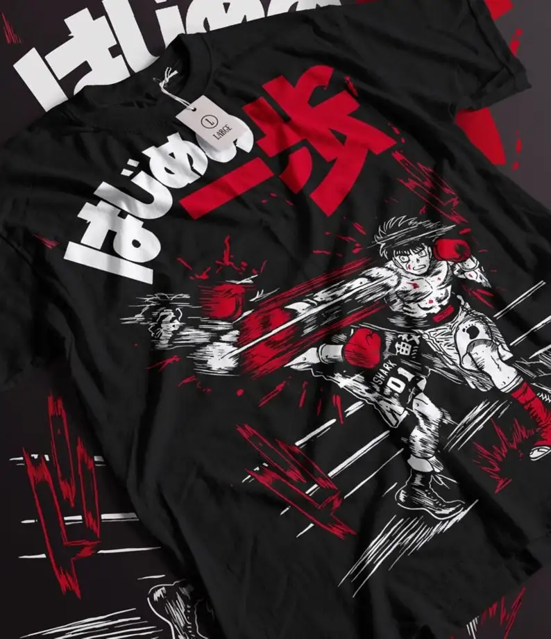 

Retro Manga Tshirt, Sport 90s Anime Lovers, Boxing GYM Anime Tshirt, Otaku Ropa, Graphic Anime Unisex Shirt