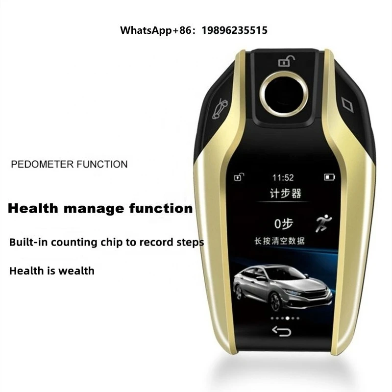 Auto Alarm Lcd Wireless Smart Key Touch Screen Keyless Entry System Car Remote Key for All Car