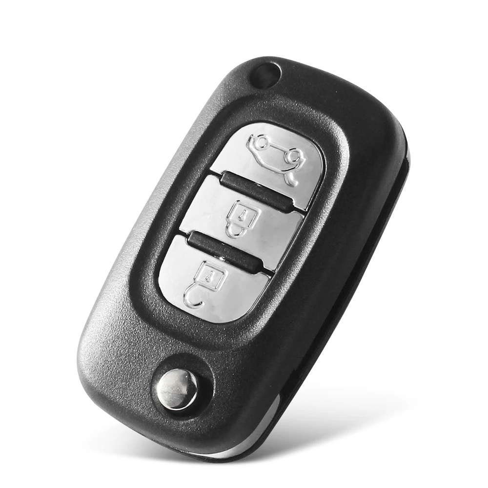 KEYYOU 2/3 Buttons Remote Flip Car Key Shell Case Fob Cover For Renault Clio Megane Kangoo 2 Modus HU83 Blade