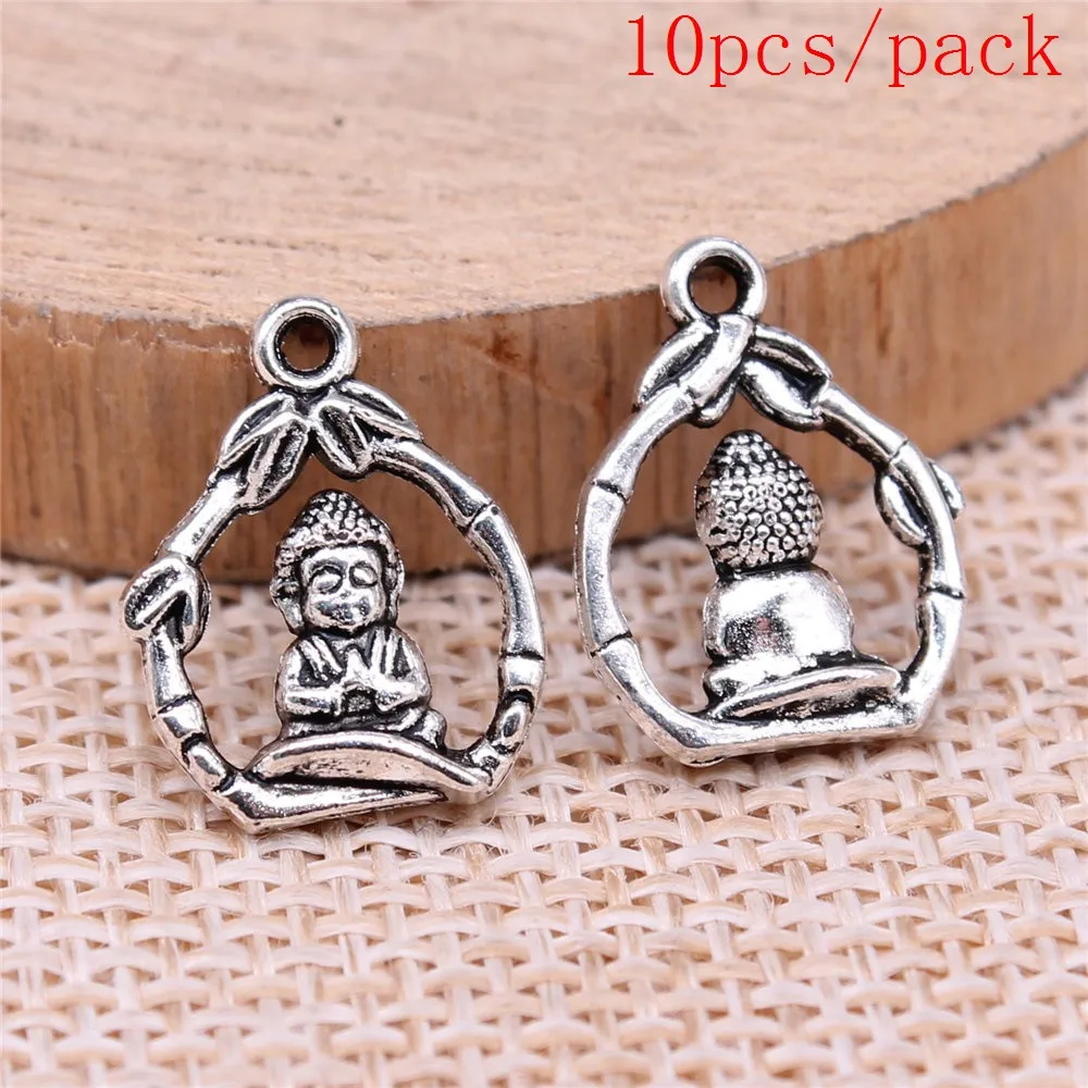 Buddha Charms For Jewelry Making DIY Pendants For Gift Bulk