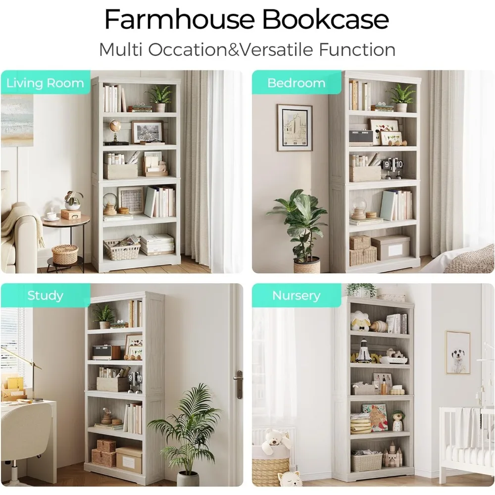 أرفف الكتب، أرفف تخزين عرض قائمة على الأرض، خزانة كتب طويلة، أثاث ديكور منزلي للمكتب المنزلي، غرفة المعيشة وغرفة النوم #4