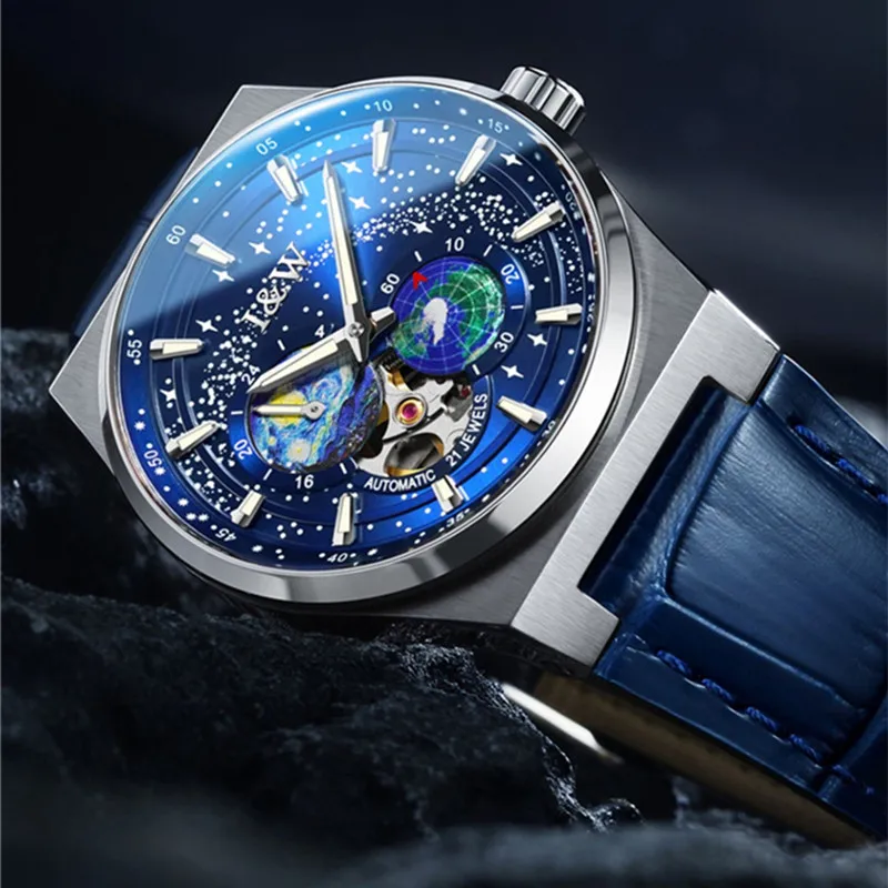 

Carnival Brand Fashion Watch Men Waterproof Luxury Sapphire Luminous Starry Sky Automatic Mechanical Watches Relogio Masculino