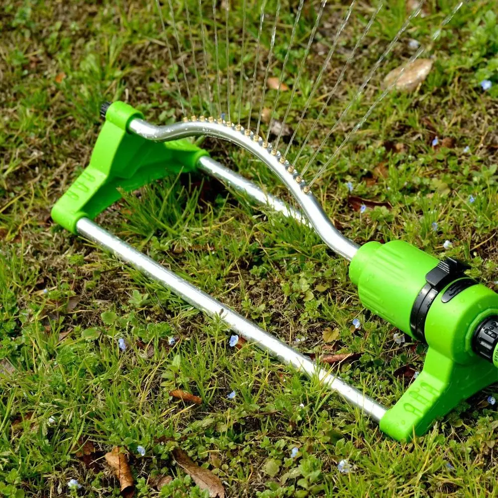 

with 17 Hole Nozzle Oscillating Garden Sprinkler Professional Automatic Lawn Swing Sprinkler 4 Modes Durable Water Sprayer