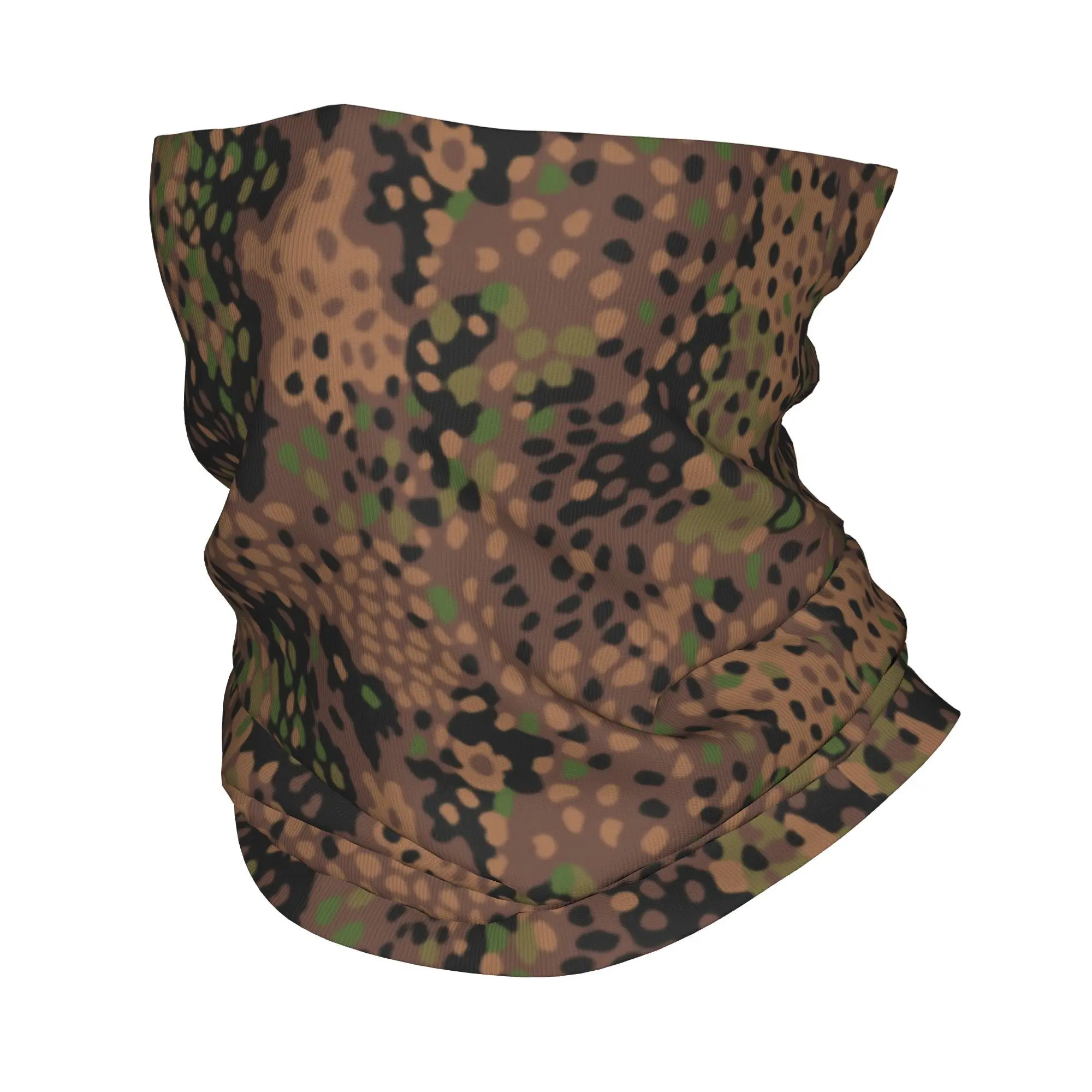 Custom Pea Dot Military Camo Bandana Neck Gaiter for Hiking Hunting Men Wrap Scarf Army Tactical Camouflage Balaclava Warmer