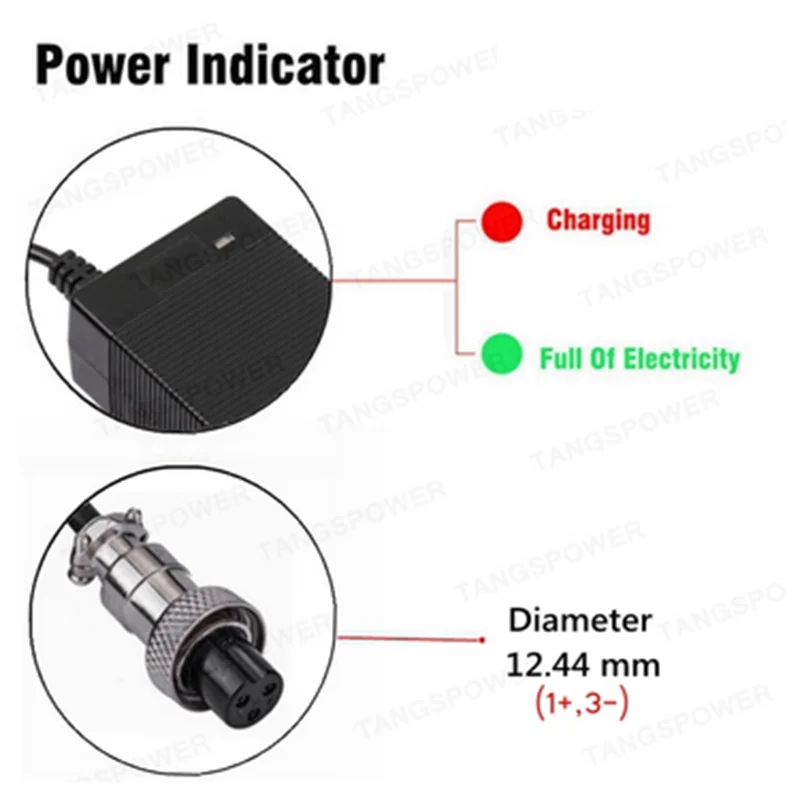 54.6V 2A Lithium Battery Charger For 13Series 48V 2A Charger Kugoo m4 pro Charger Lithium Battery pack Charger GX16 Plug