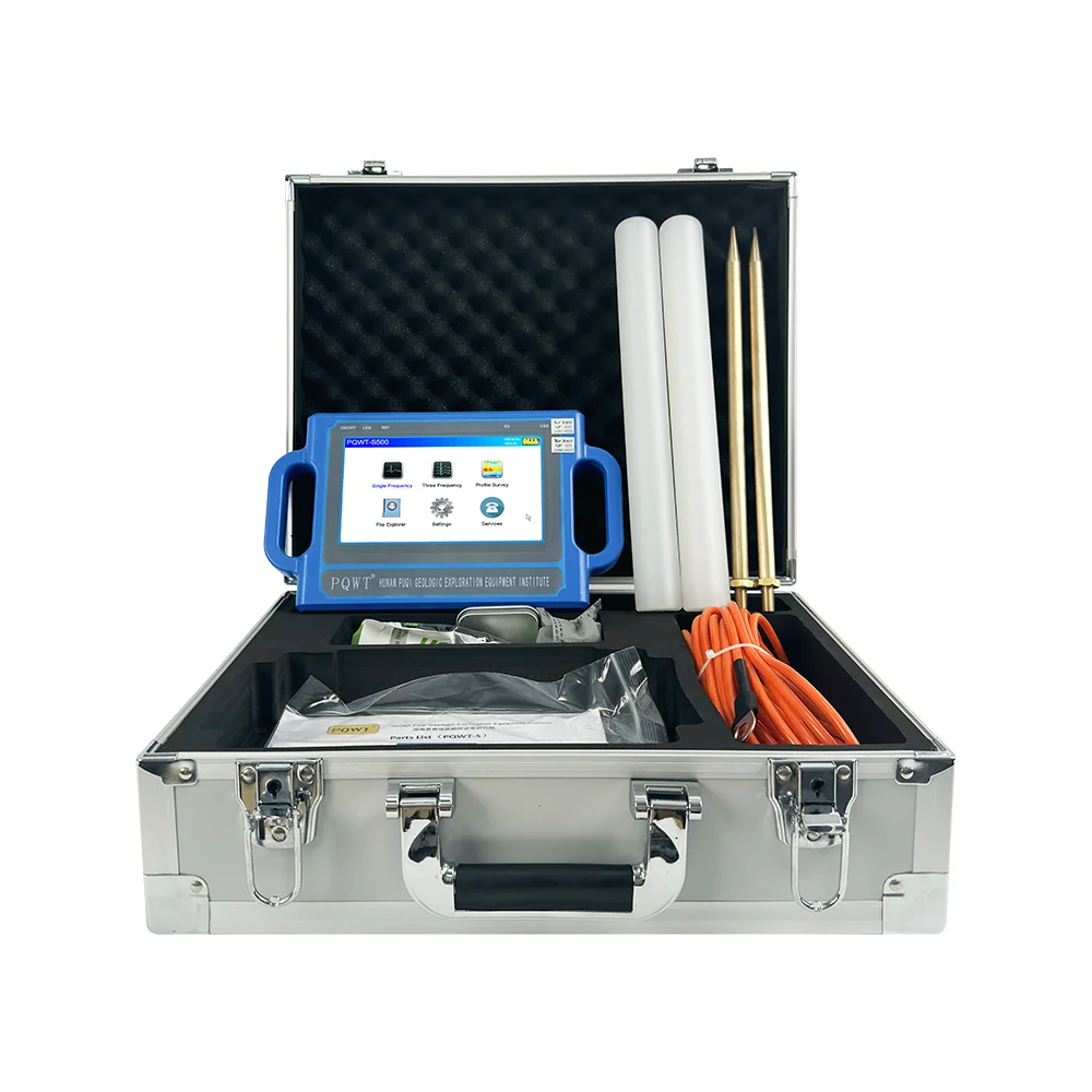 AIROW PQWT S150 Hunan Puqi Geological Device 150m Underground Water Detector Borehole Aquifer Detection Machine