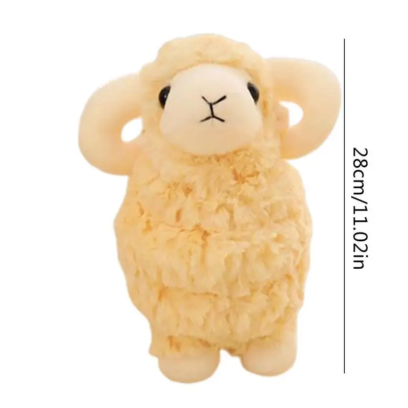 Cute Sheep Plush Toys Simulation Stuffed Animal Soft Doll Real Life Plush Sheep Goat Toys For Children Baby Kids Birthday Gift