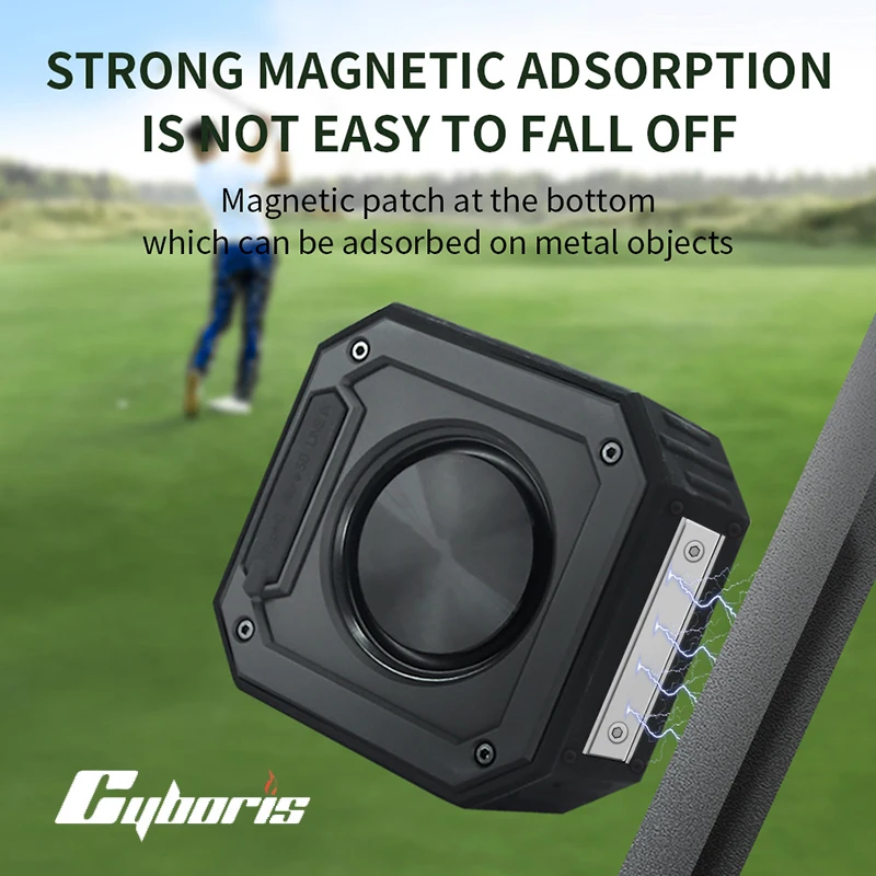 

Cyboris X1S Golf Magnetic Bluetooth Speaker IPx7 Waterproof Portable Outdoor Sports High Volume Subwoofer Bluetooth Speaker