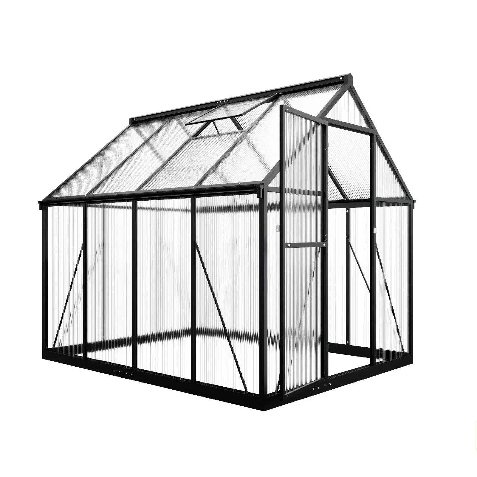 New Design Home Garden Greenhouse Backyard Courtyard Frame Garden Glass Greenhouses Kit
