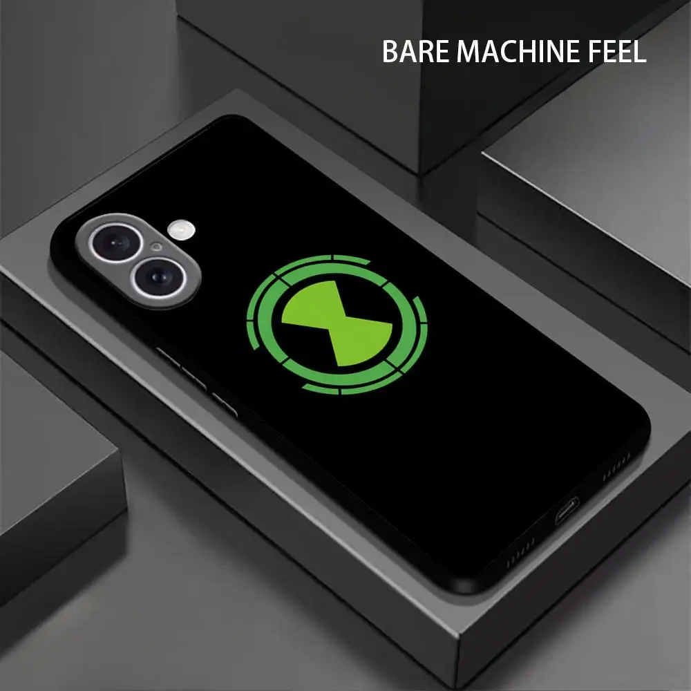 Cartoon Ben 10 Cool Phone Case For iPhone 16 15 14 13 12 11 X XR XS 8 Plus Mini Pro Max Soft black Shockproof Cover