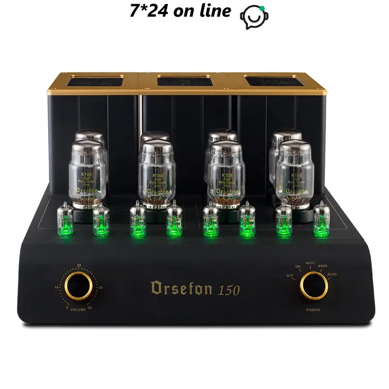 M-075 Bile Machine Amplifier Clone Mcintosh MC150 KT88 Vacuum Tube HIFI Super Power Bile Machine Single Side 150W Pushable ATC