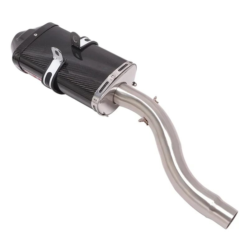 Motorcycle Exhaust System For DAYTONA 675 2006 - 2012 Link Pipe Carbon Fiber Muffler