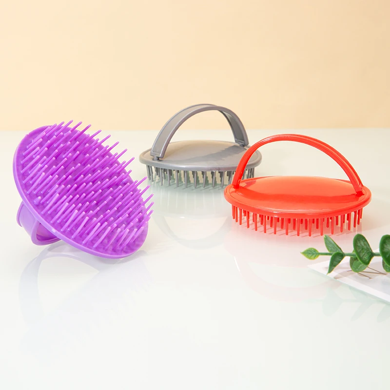 2pcs Head Shampoo Brush Head Massage Hair Washing Comb Scalp Body Shower Brush Care Hair Root Itching Hairbrush Home Salon Tools