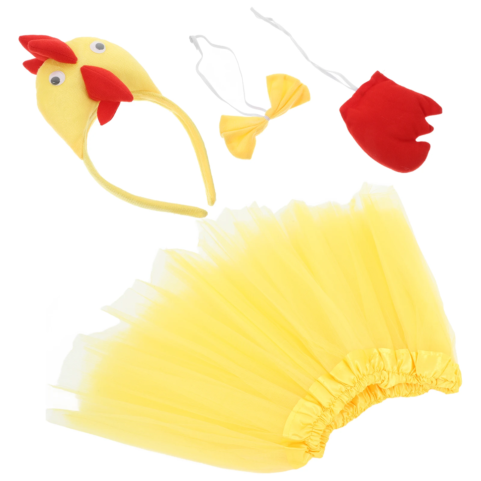 

Animal Headdress Set Chicken Hat Hair Hoop Costume Headbands Birthday Decorations Accessories Kids Safe Stage