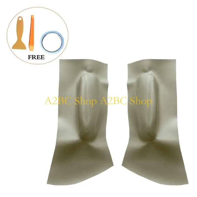 

A2BC 2Pcs Soft Leather Armrest Cover Car Interior Door Panel Armrest Cover Sticker for VW 98-10