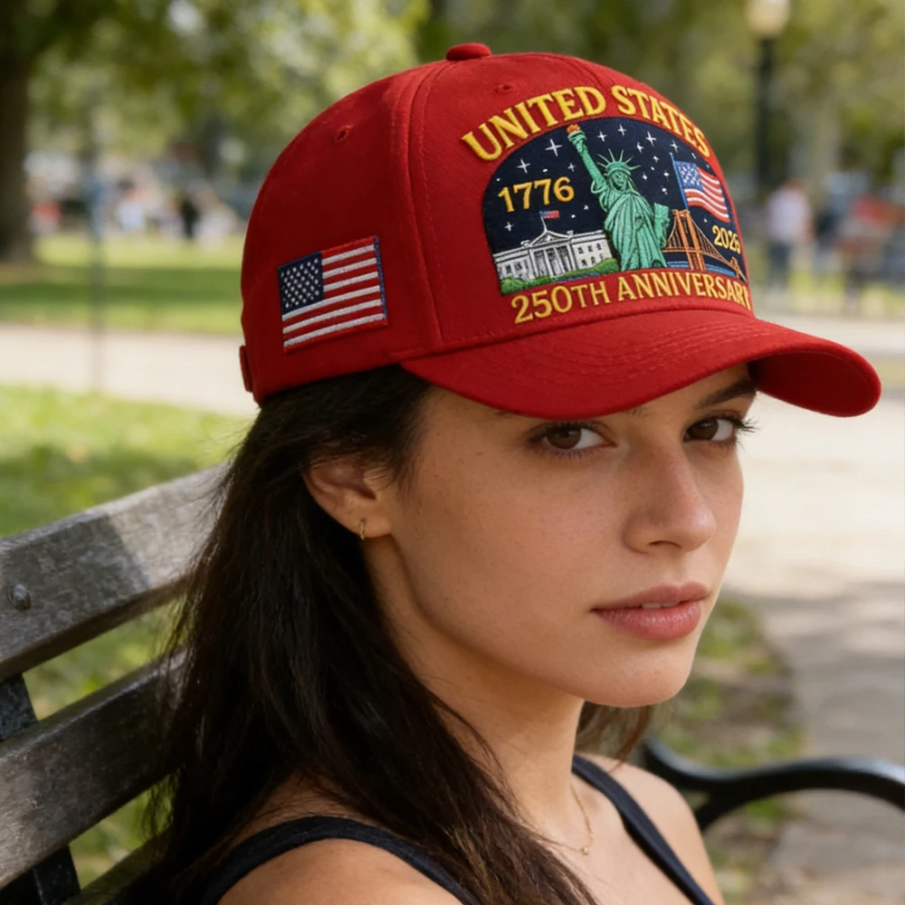 

Бейсболка к 250-летию США 2026 года с вышивкой Статуи Свободы, кепка-снепбэк для активного отдыха, походов и путешествий, солнцезащитный козырек