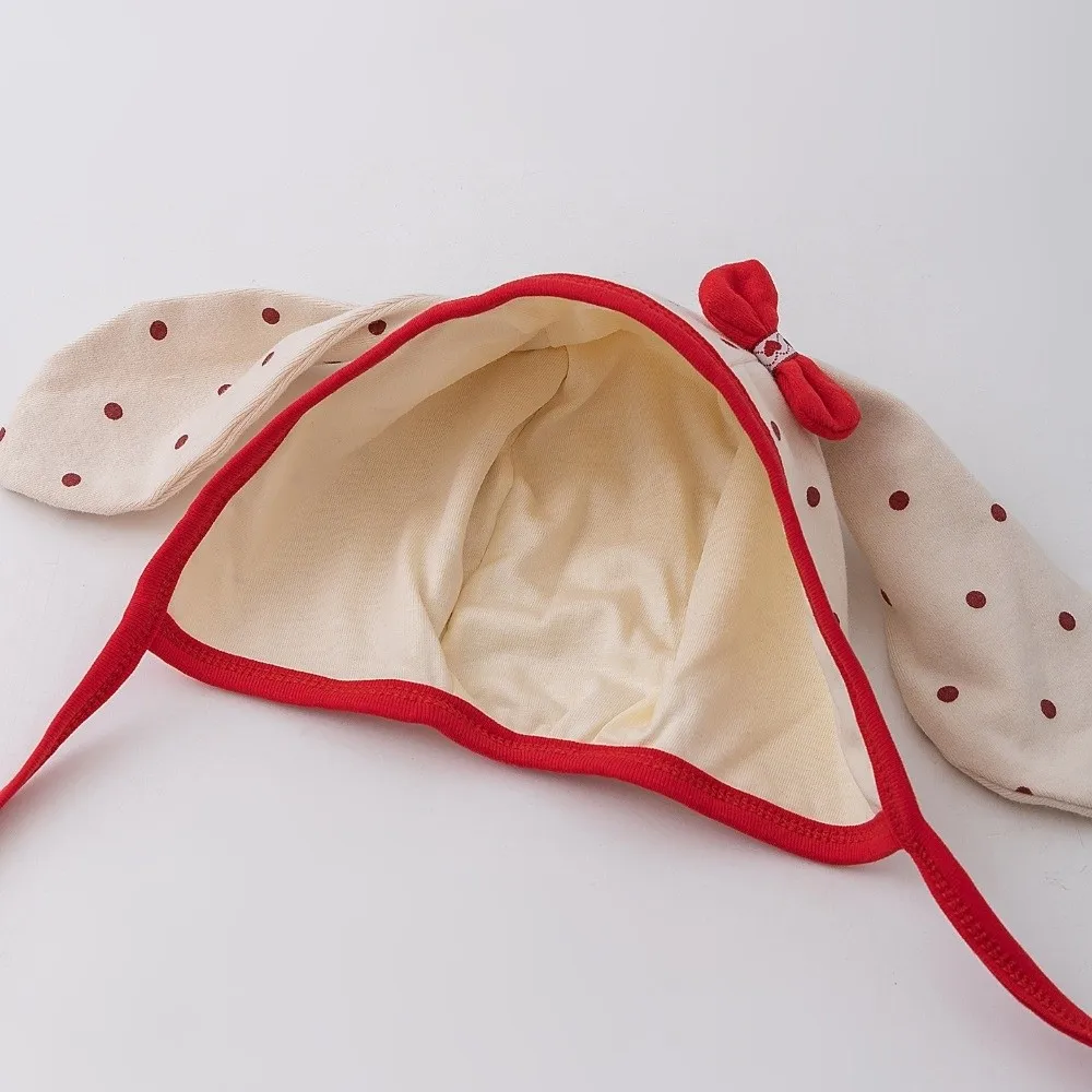 أزياء لطيف الطفل حماية الأذن القبعات الحلو طويل الأذن الوليد قبعة صغيرة يندبروف لينة الدافئة قبعات أطفال بنين بنات #3