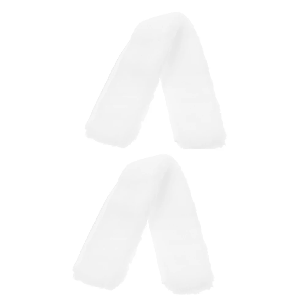 

2Pcs Squeegee Cloth Window Cleaning Tools White Scrubber Glass Washer Replacement Heads Mirror Cleaner Water Absorption Home Use