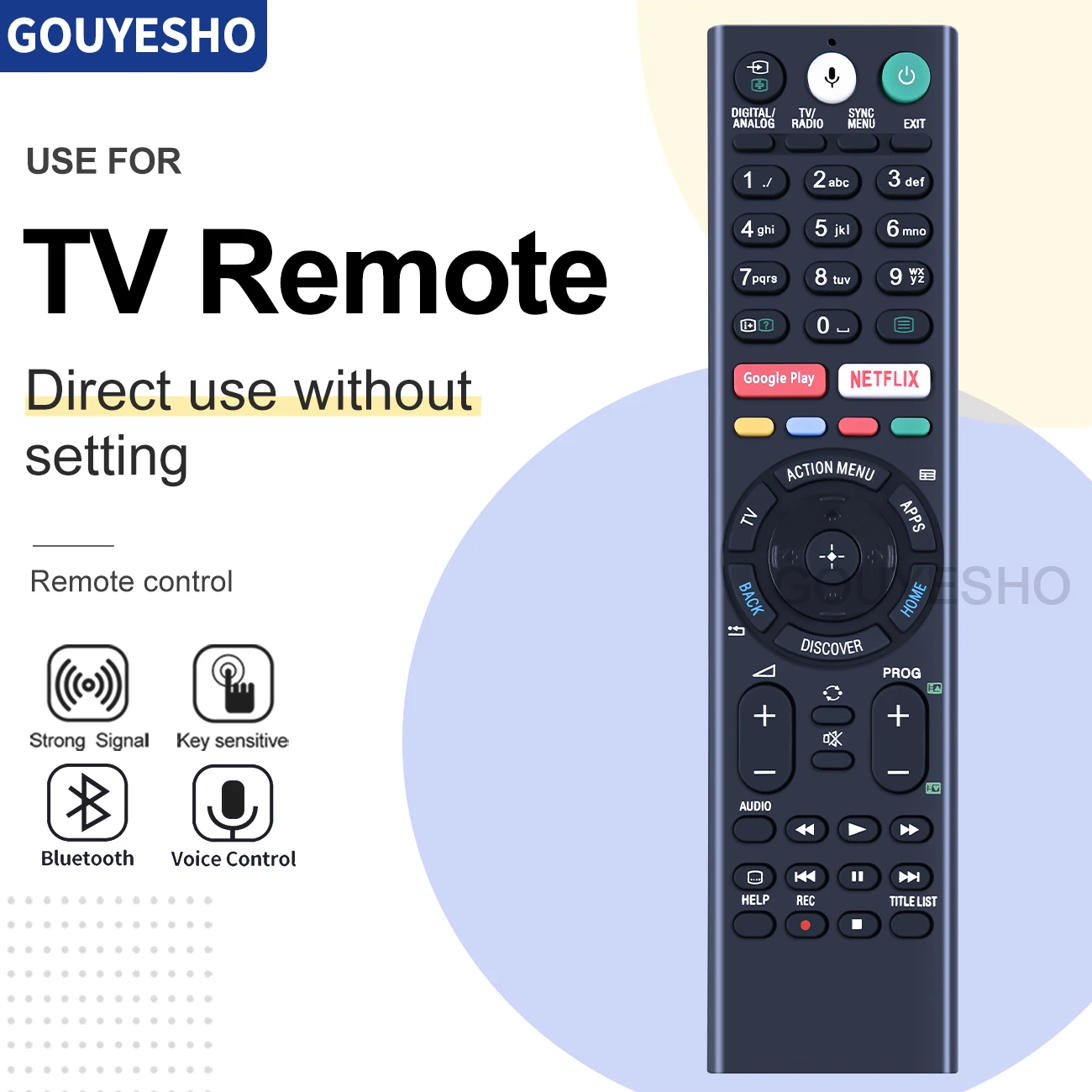 For Sony Voice TV Remote Control RMF-TX300E RMF-TX200P TX200E TX200A RMF-TX310U TX300P TX310P TX300U TX310E Ultra HD Smart LED