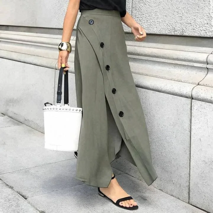 

Новая универсальная юбка трапециевидной формы со свободным боковым швом, полуюбка со скрытой завязкой по бокам