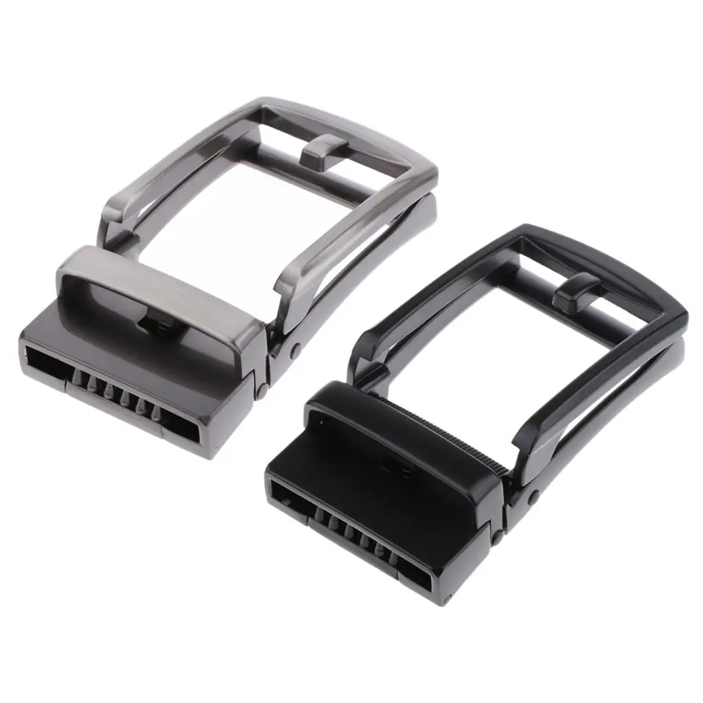 استبدال مشبك حزام معدني مستطيل للرجال أحزمة السقاطة بعرض 3.5 سم ملحق منزلق تلقائي للنمط غير الرسمي