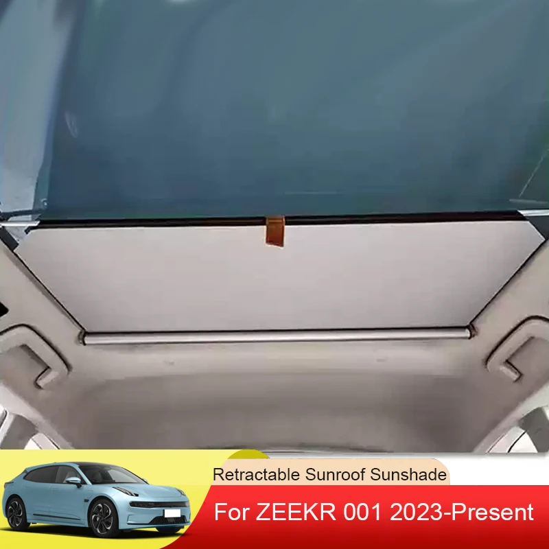 Car Retractable Sunroof Sunshade Skylight Roof Heat Insulation Shading Auto Interior Accessories For ZEEKR 001 2023 2024 2025