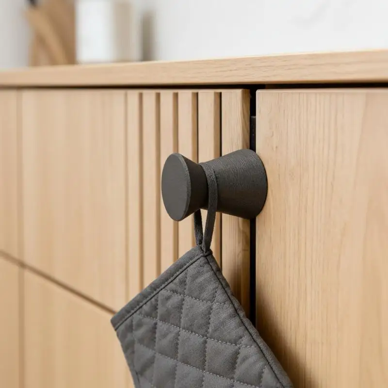 Easy Install Sound Absorbing Board Hooks Drill Free Clothes Hanger for Apartment Dormitory Bedroom