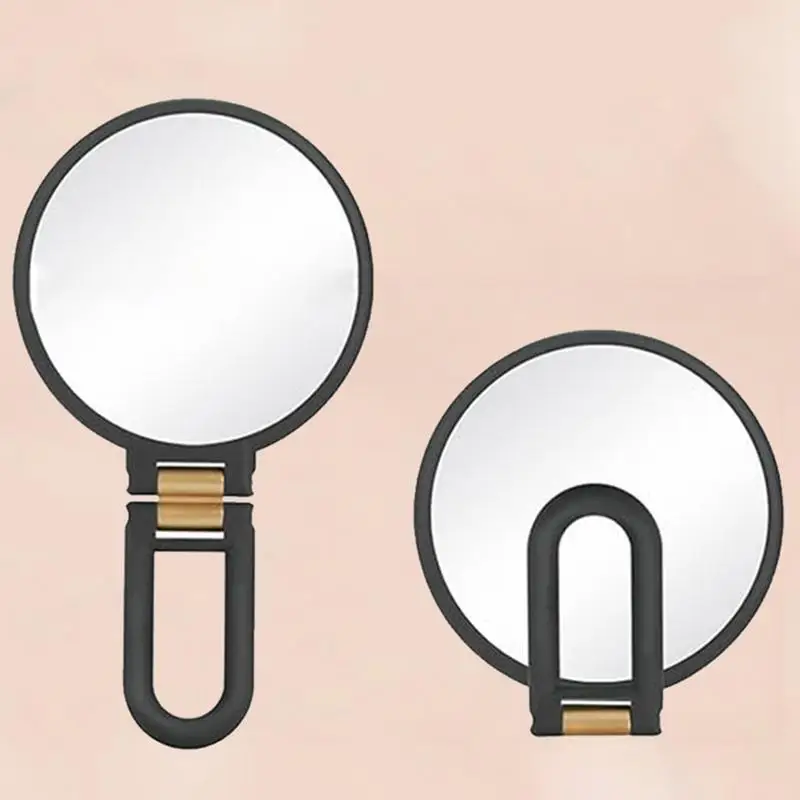 30x กําลังขยายกระจกแต่งหน้าแบบใช้มือถือกระเป๋าแบบพกพา Travel เครื่องสําอางค์กระจกแต่งหน้าพับกระจกพร้อมขาตั้ง