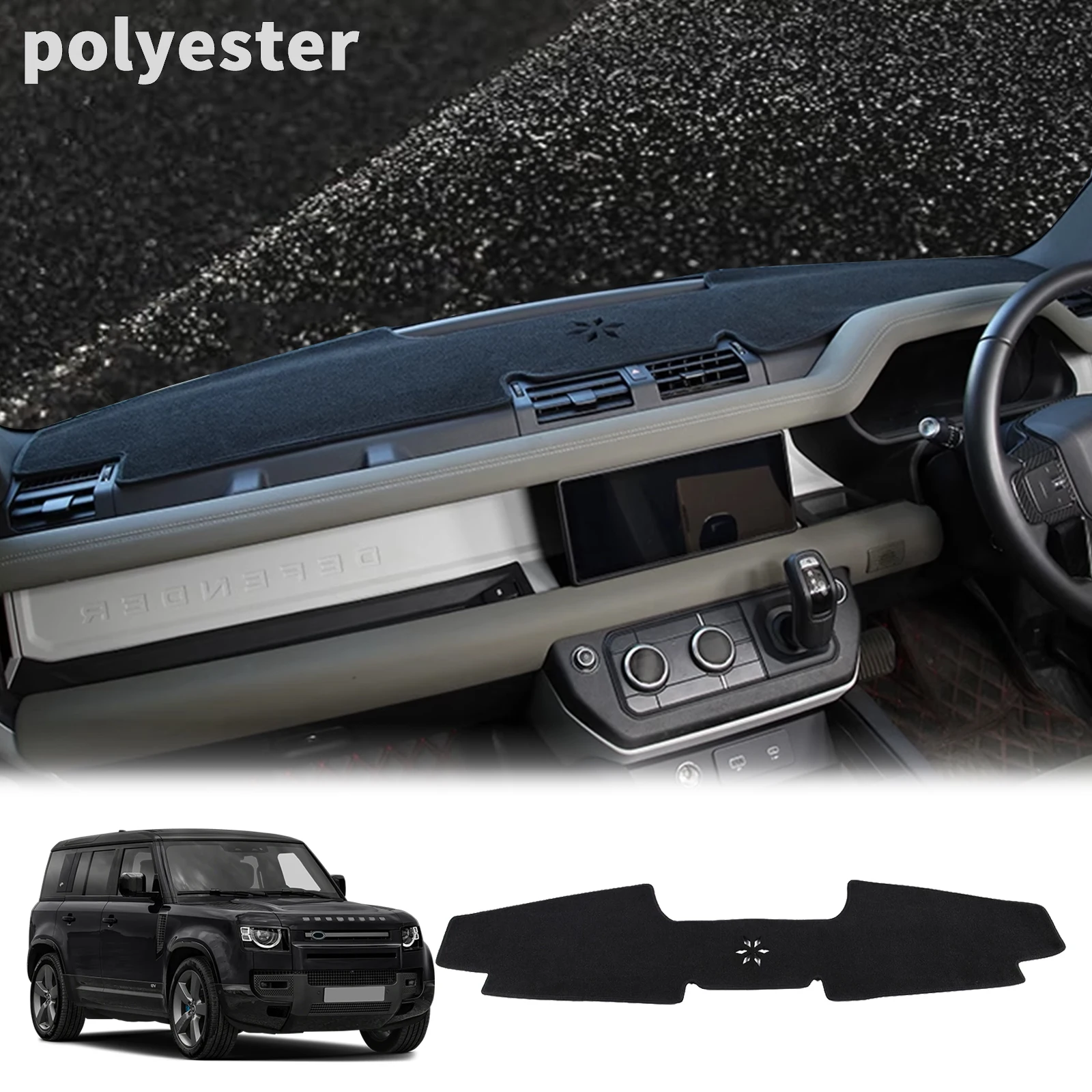 

for Land Rover Defender 2020 2021 2022 2023 2024 2025 Without HUD Dashmat DashMat Dashboard Cover Pad Sunshade Protective Carpet