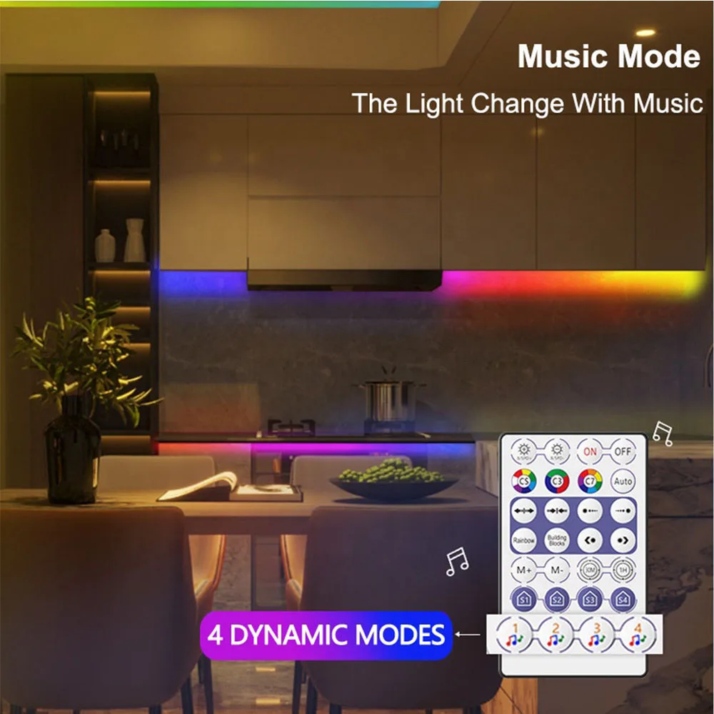 WS2811 WS2812B Bluetooth LED Controller Music Built-in MIC With Remote For SK6812 WS2812 Pixel LED Strip Light DC USB Plug