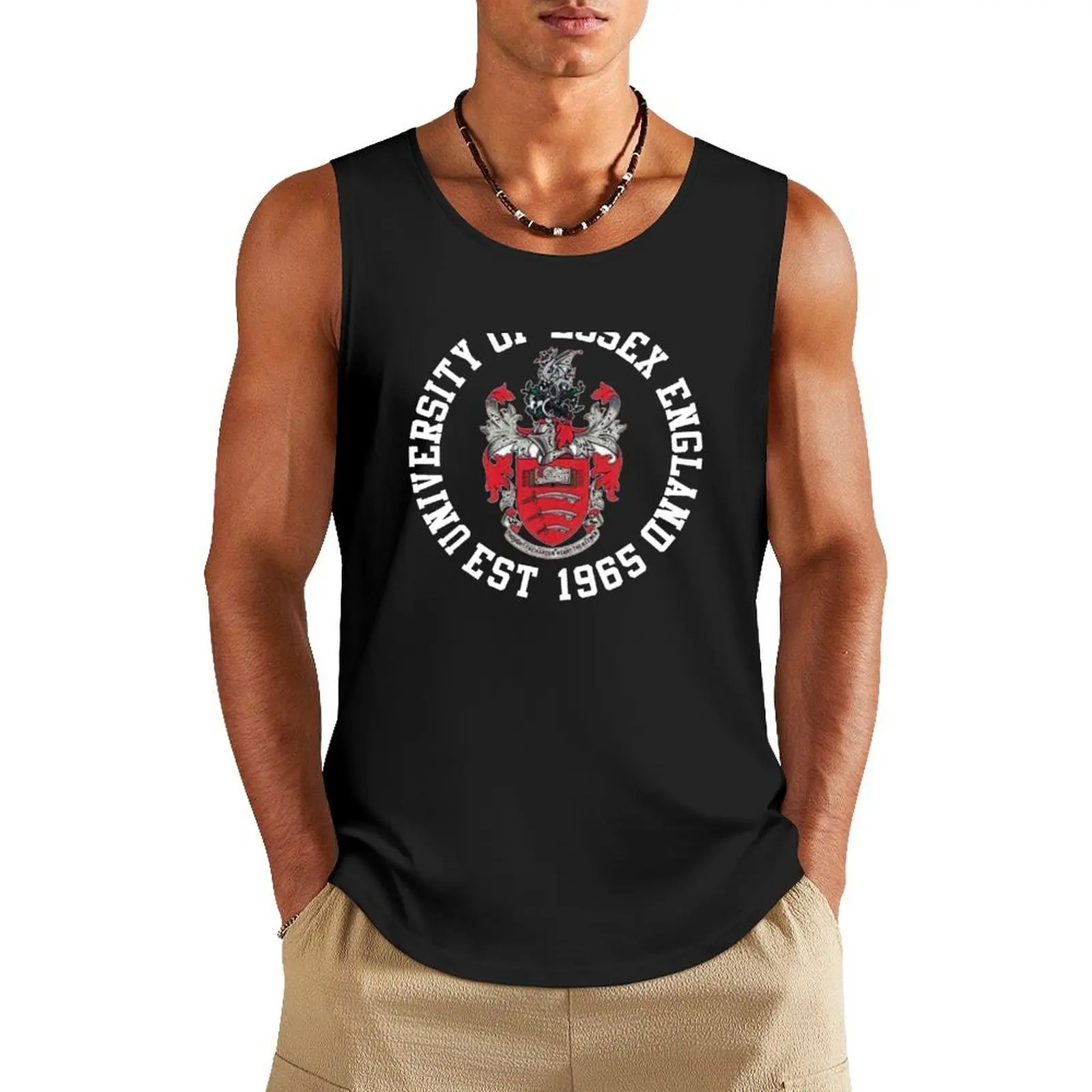 

University of Essex Colchester England UK Tank Top Japanese t-shirt Men's sleeveless T-shirt man