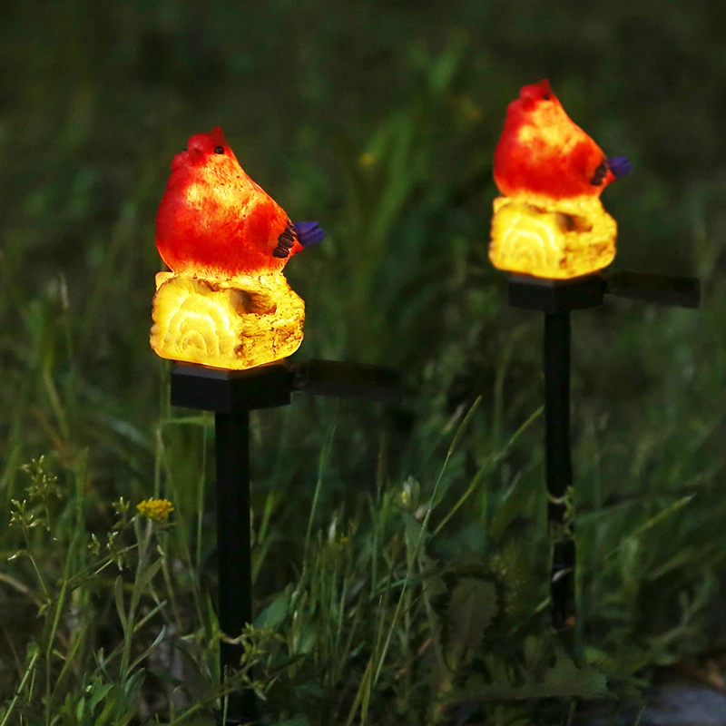 

LEDsolar Resin Small Fire Bird Ground Plug Light Outdoor Waterproof Courtyard Garden Lawn Decoration Atmosphere Lighting Fixture