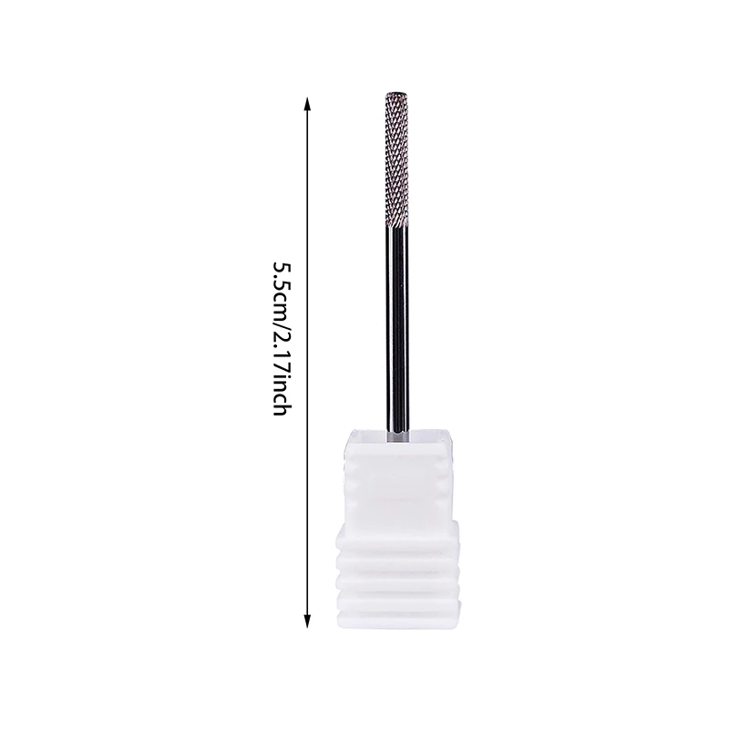 1 Pieza Broca de Acero de Tungsteno Profesional para Uñas, Herramienta Eléctrica de Manicura para Remover Gel, Limpiar Cutículas y Eliminar Bordes