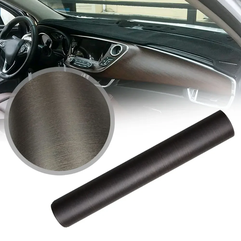 

30*100CM PVC Wood Grain Textured Car Interior Decoration Sticker Self-adhesive Furniture Door Automobiles Vinyl Film Accessories