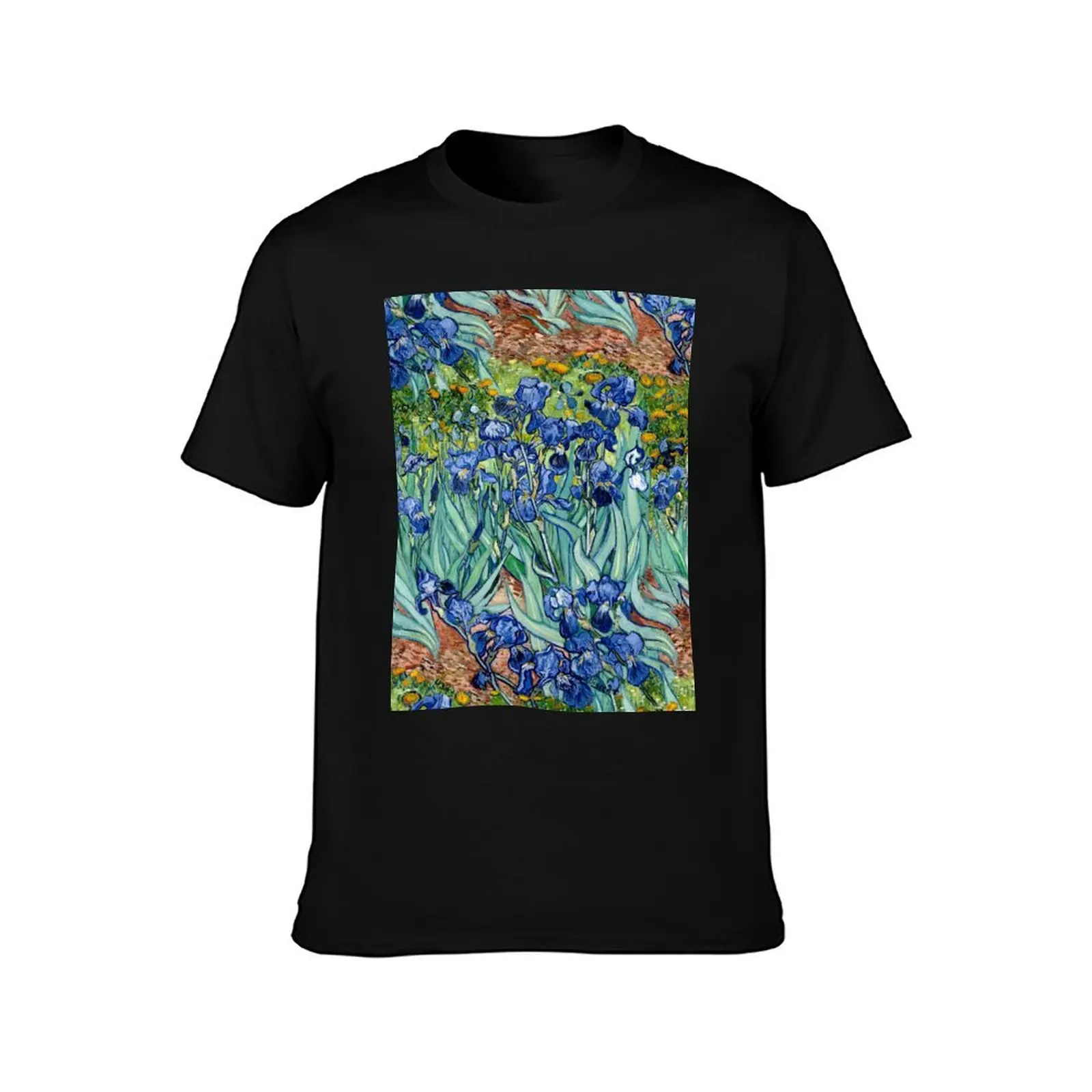 Van Gogh: Irises T-Shirt Sporty Breathable Short Sleeve T-Shirt