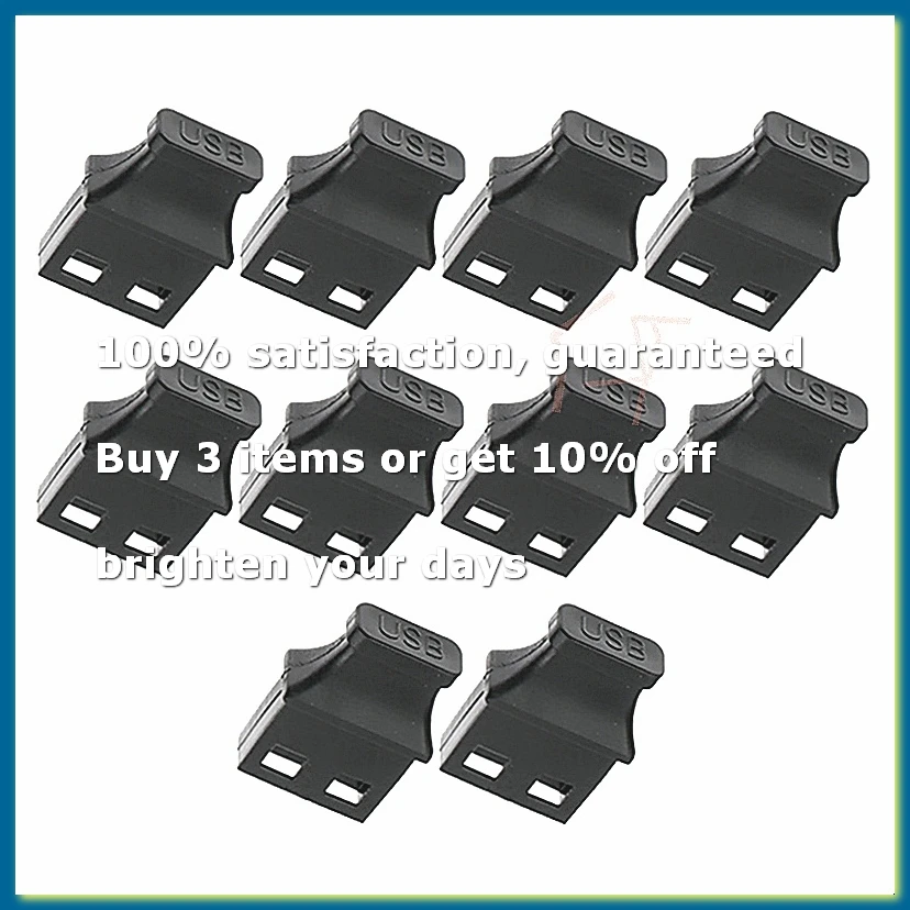 10PCS USB Port Plug with Handle Anti-Dust Cover for Laptop Computer Notebook Power Bank Outdoor Cycle USB Socket Cap